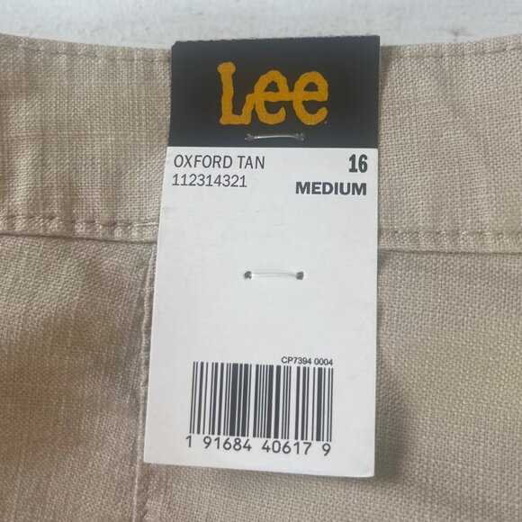 Lee Relaxed Fit High Rise Shorts Womens 16 M Button Fly Everyday Wear New - Picture 10 of 11